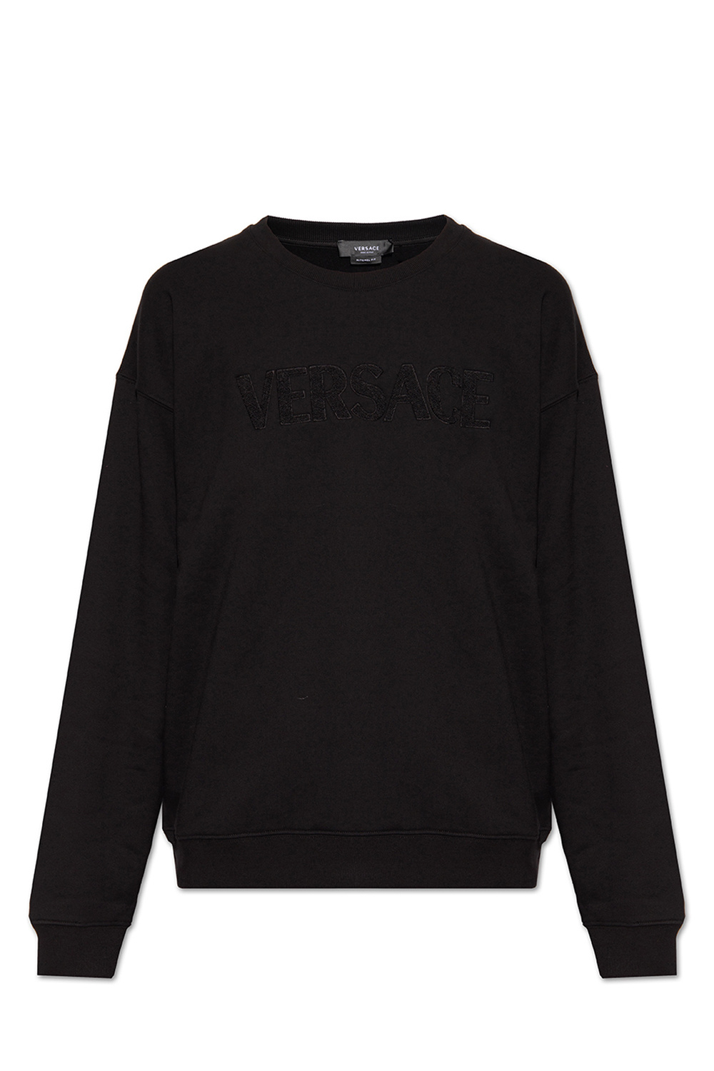 sketch print cotton T shirt WeiB SchaferandweinerShops Australia Black Sweatshirt with logo Versace